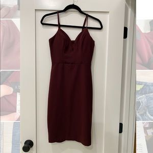 B Darlin maroon pencil dress